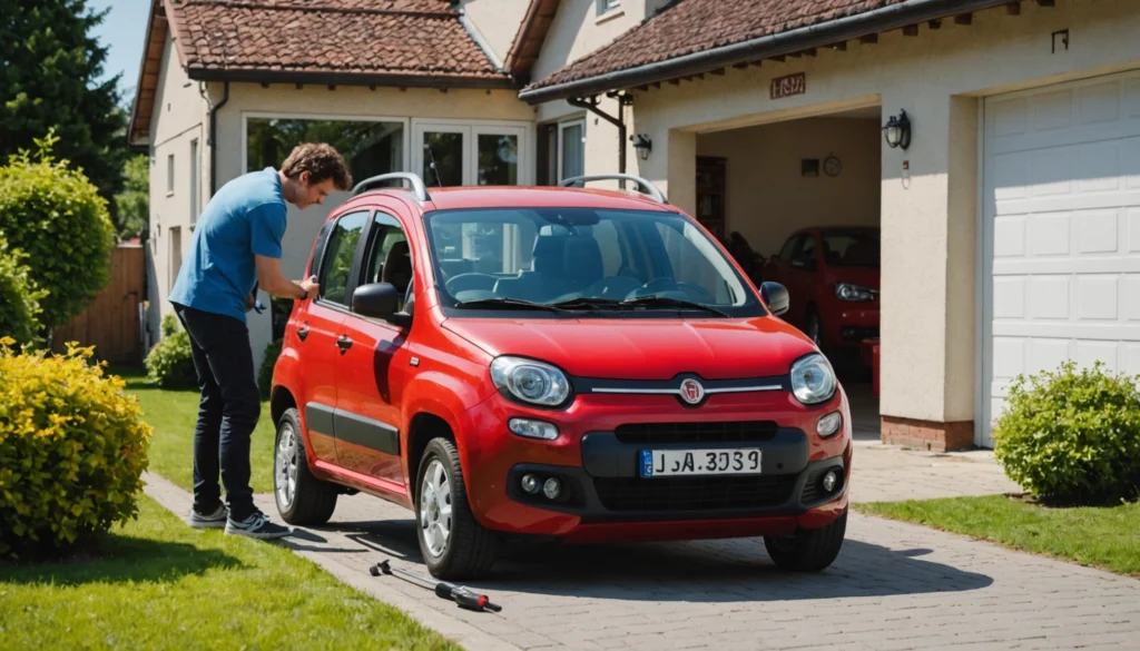 fiat panda pression pneu