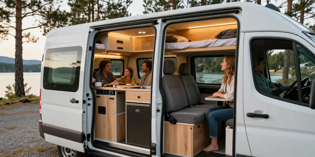 quel fourgon aménagé pour 4 personnes